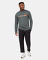 Tentree Men's Artist Series Landscape Longsleeve - Light Urban Green Copper Brown