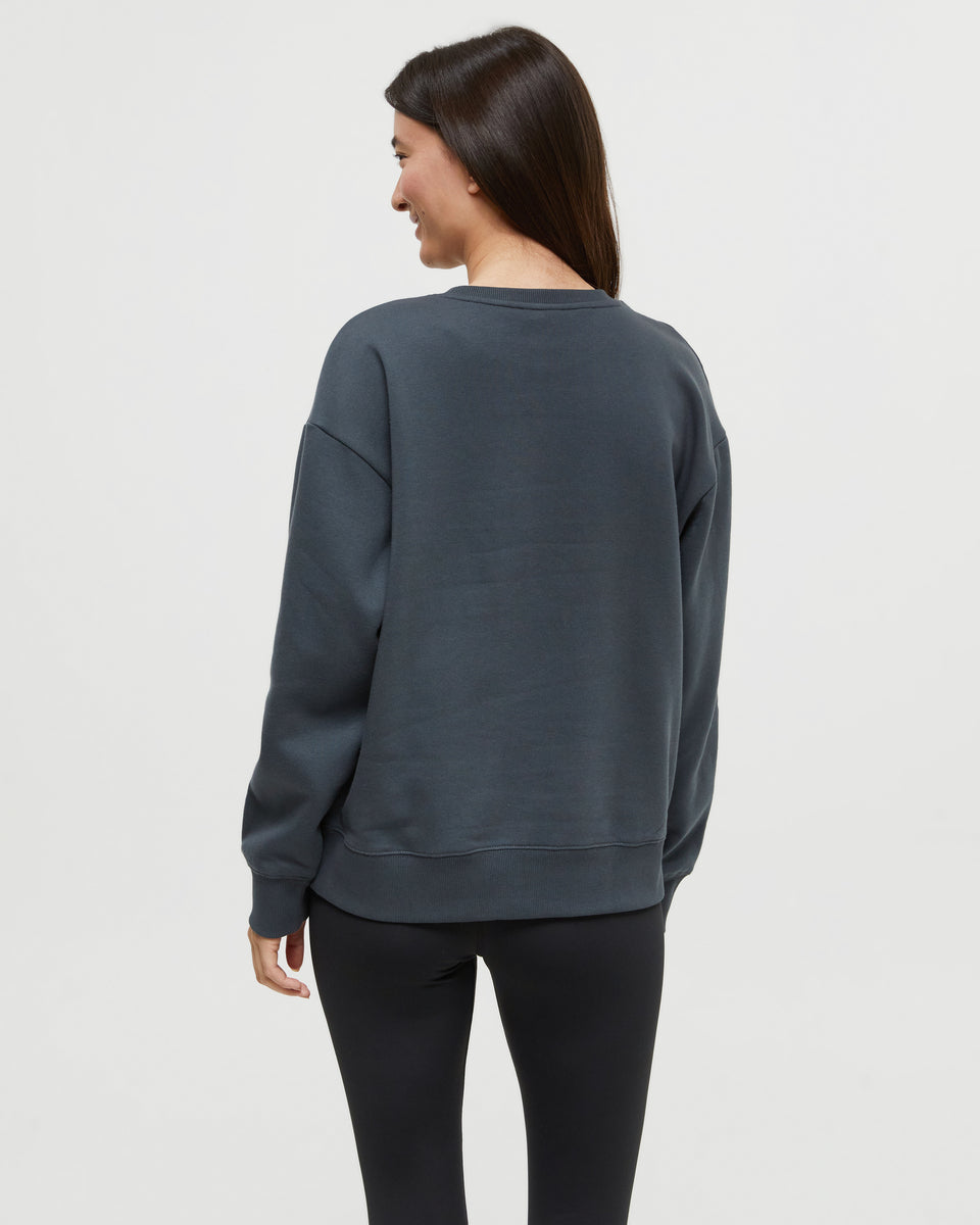 Tentree Women's Twilight Forest Crew - Forest River Green Frosty Green
