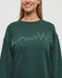 Tentree Women's Juniper Outline Crew - Forest Pine Jade