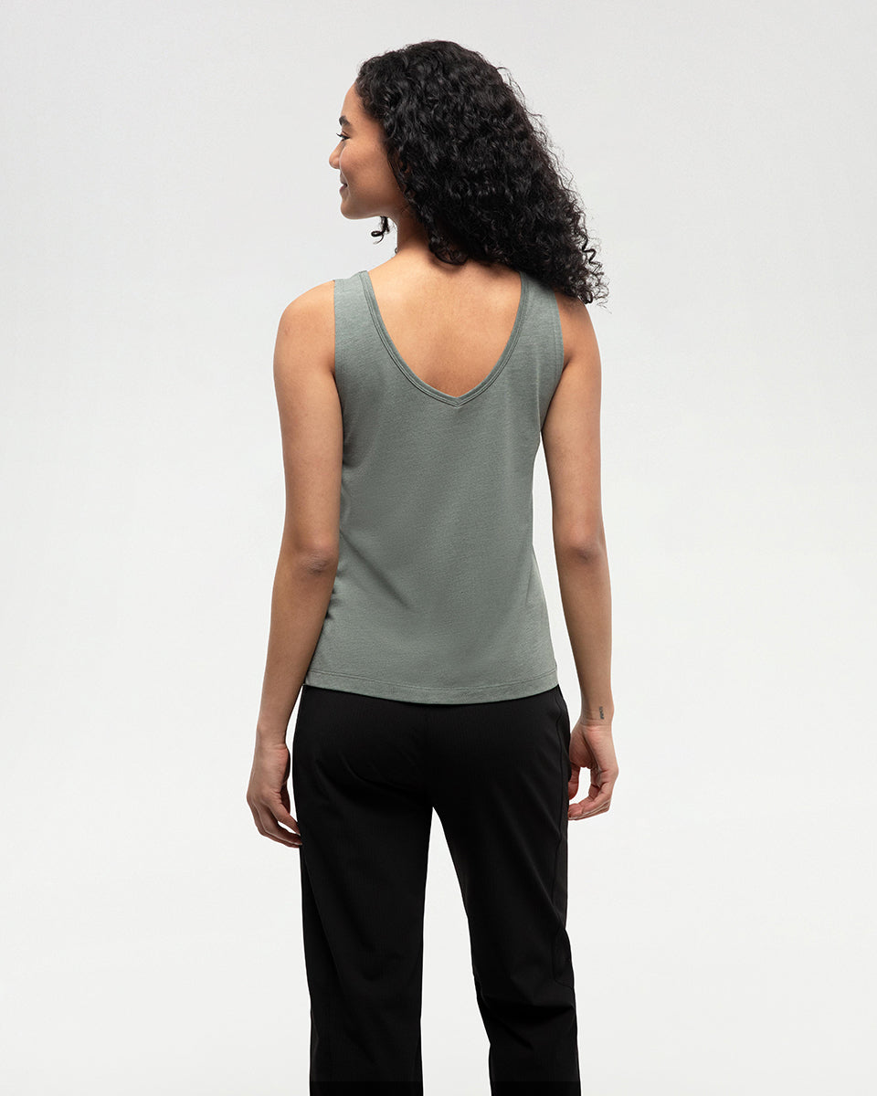 Tentree Women's Kinney Tank - Agave Green Heather