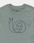 Tentree Kids Snail Ten T-Shirt - Eucalyptus Heather Darkest Spruce