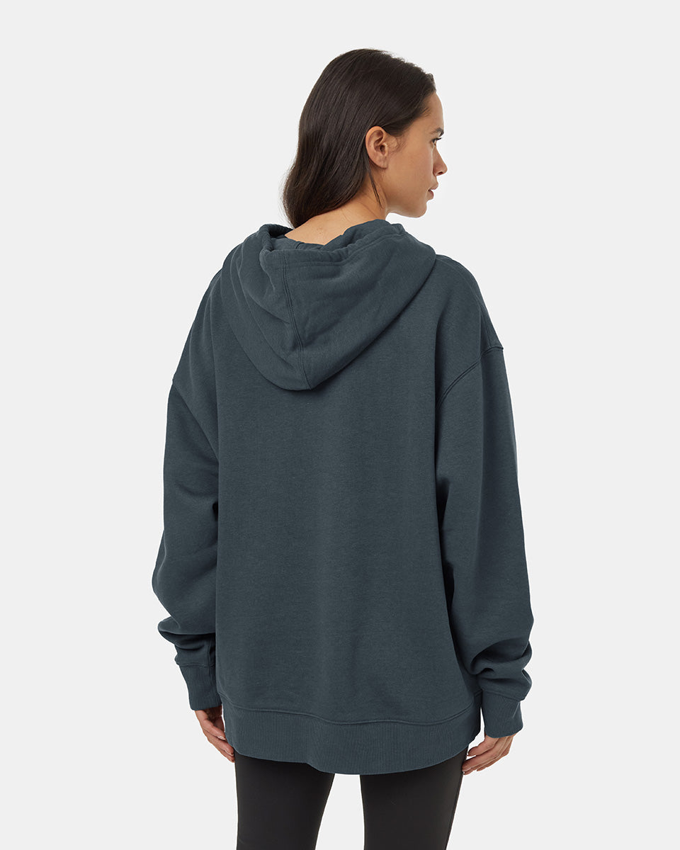 Tentree Women's Abstract Ridge Hoodie - Forest River Green Abstract Ridge