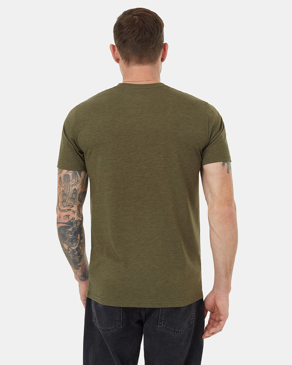 Tentree Men's Spruced Up T-Shirt - Olive Night Green Heather