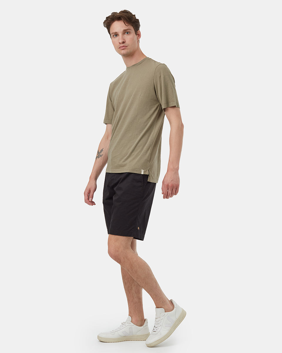 Tentree Men's Regenerative Cotton Step Hem T-Shirt - Deep Lichen Green