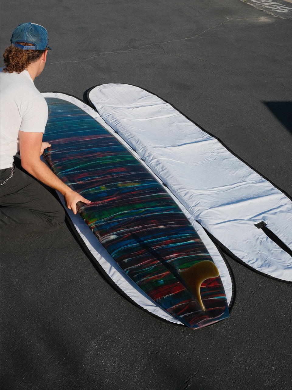 Green Fuz Satellite Midlength & Longboard Padded Surfboard Bag