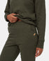 Tentree Women's Quilted Pant - Dark Kombu Green