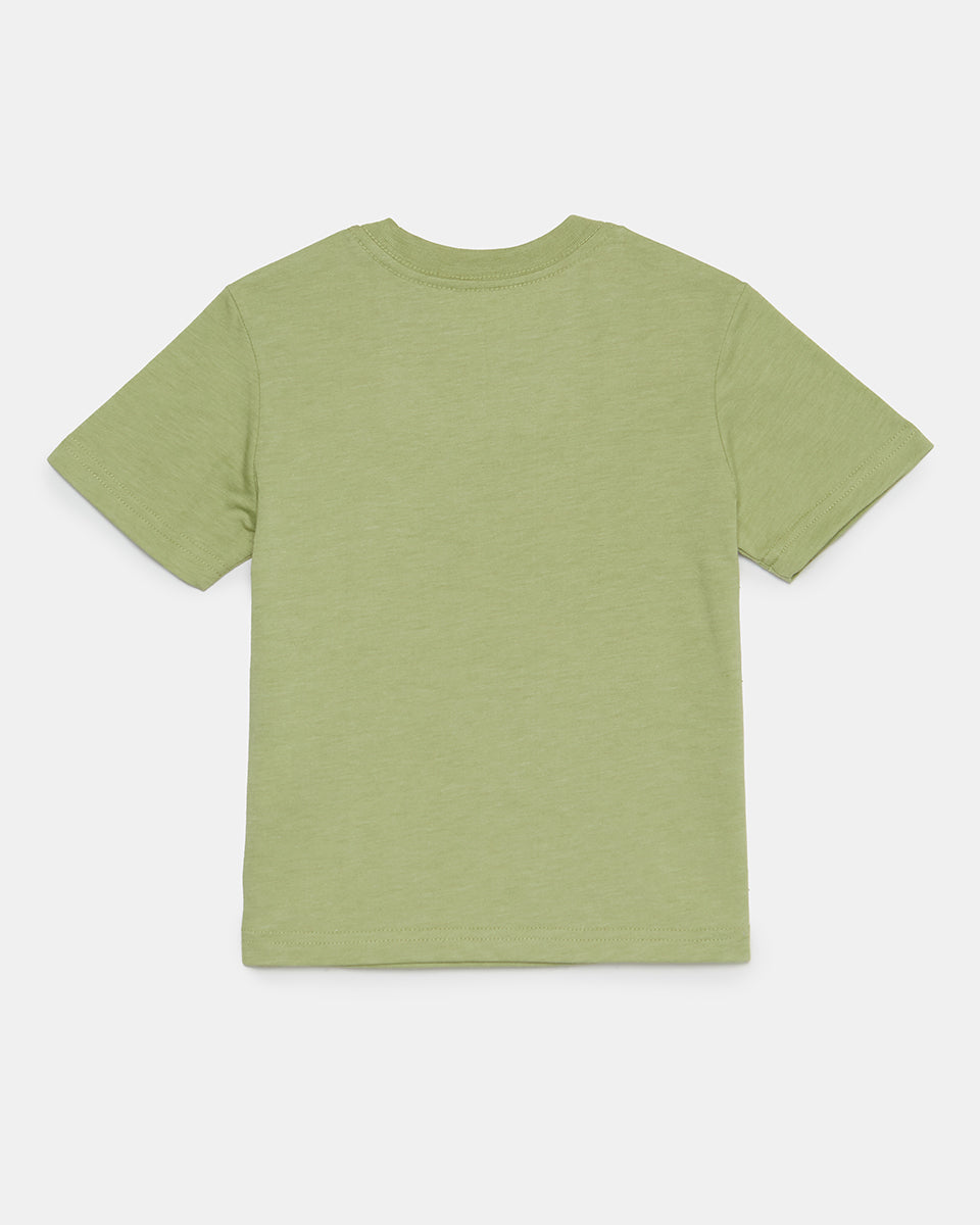 Tentree Kids Camping T-Shirt - Light Sage Heather Mimosa