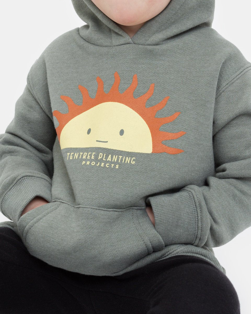 Tentree Kids Madagascar Sun Hoodie - Agave Green Heather