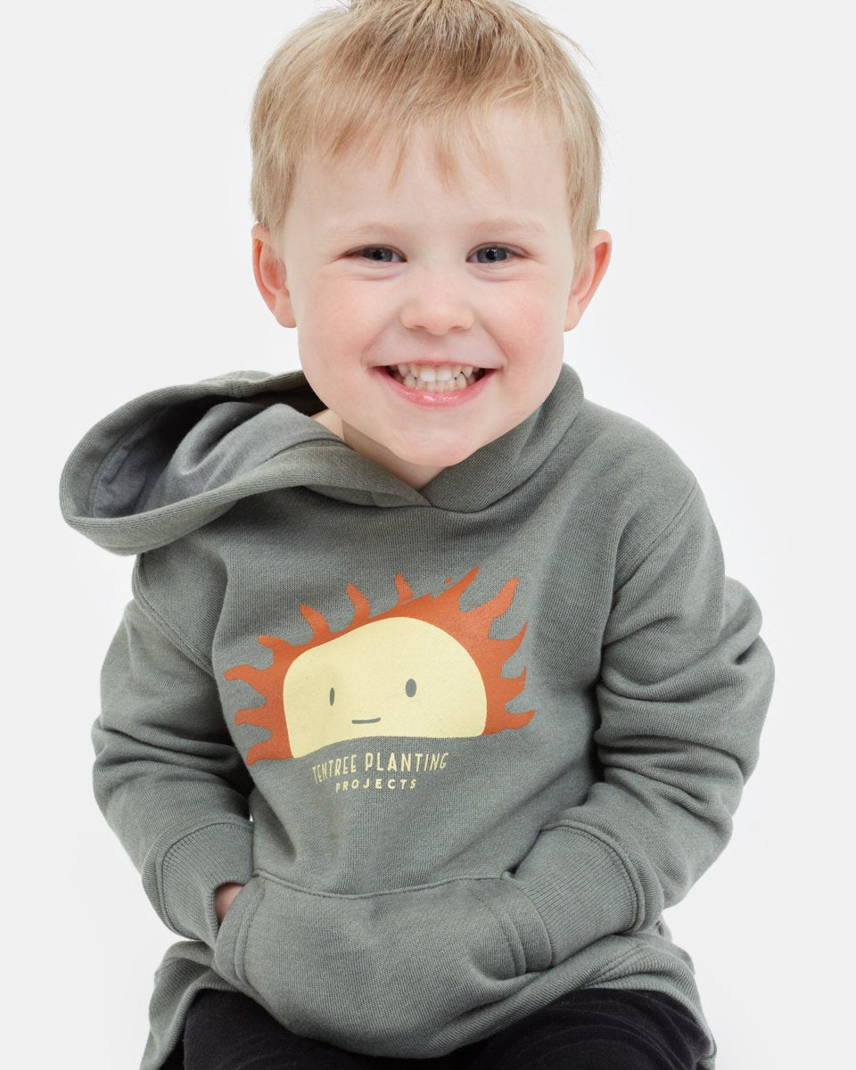 Tentree Kids Madagascar Sun Hoodie - Agave Green Heather