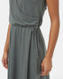 Tentree Women's TreeBlend Wrap Front Dress - Light Urban Green