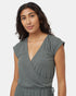Tentree Women's TreeBlend Wrap Front Dress - Light Urban Green