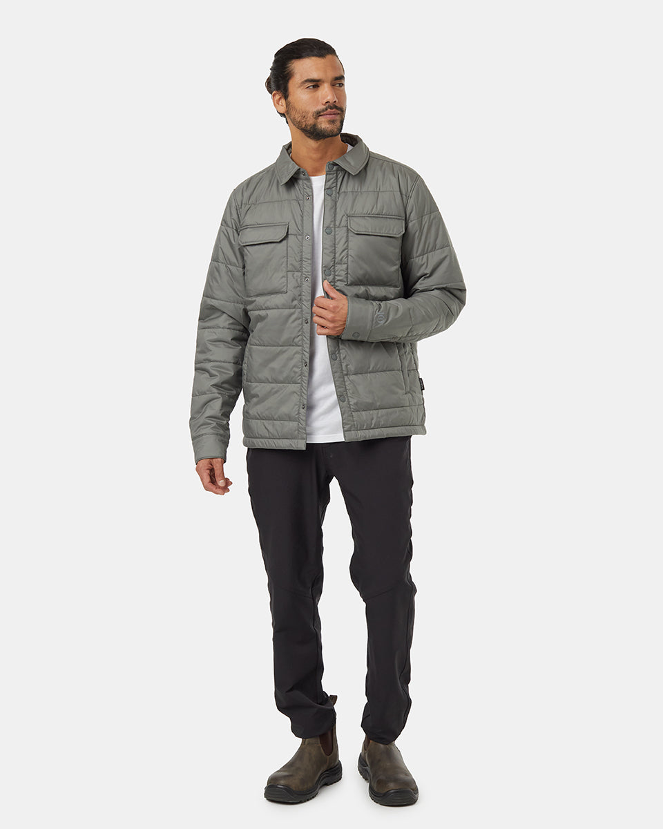 Tentree Men's Cloud Shell Shirt Jacket - Mineral