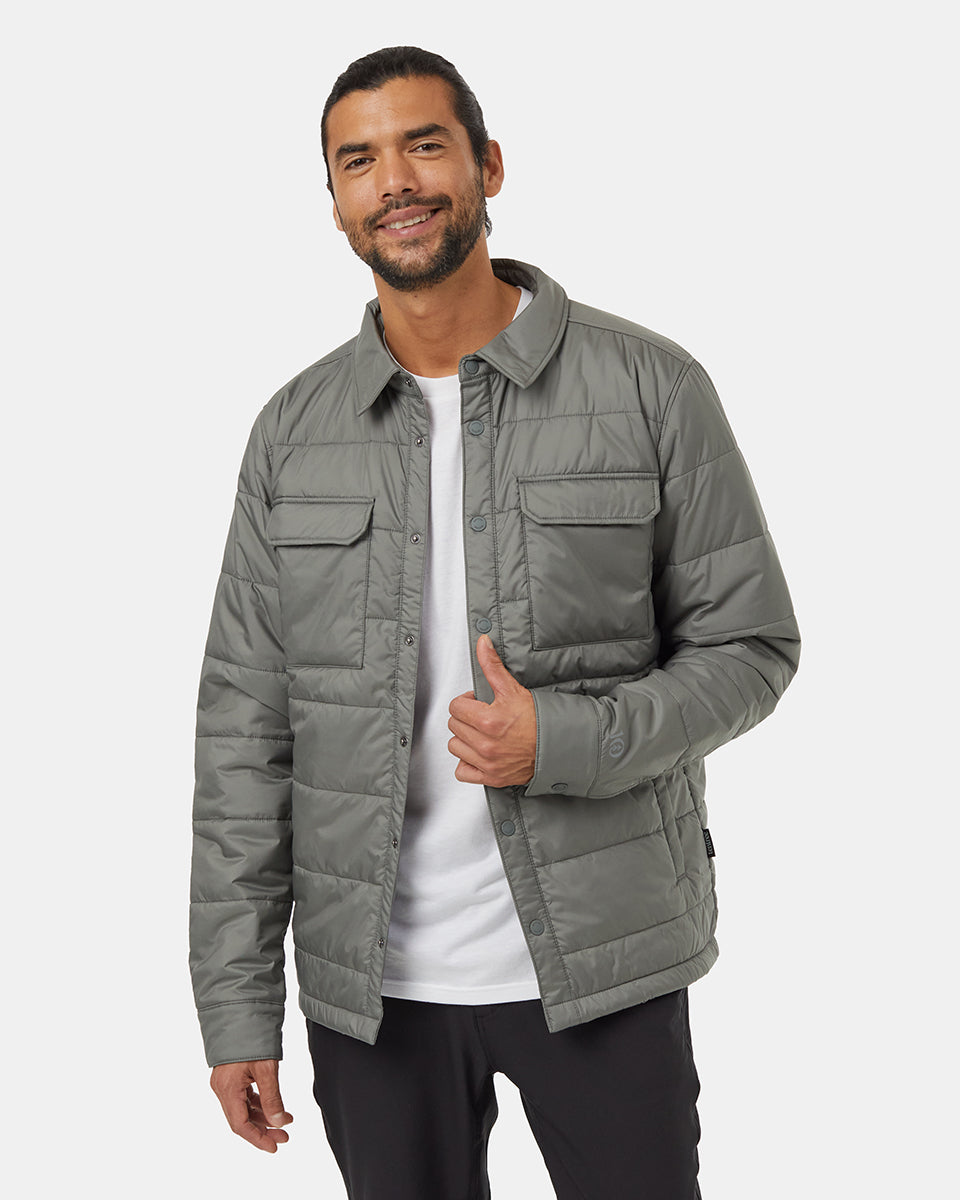 Tentree Men's Cloud Shell Shirt Jacket - Mineral