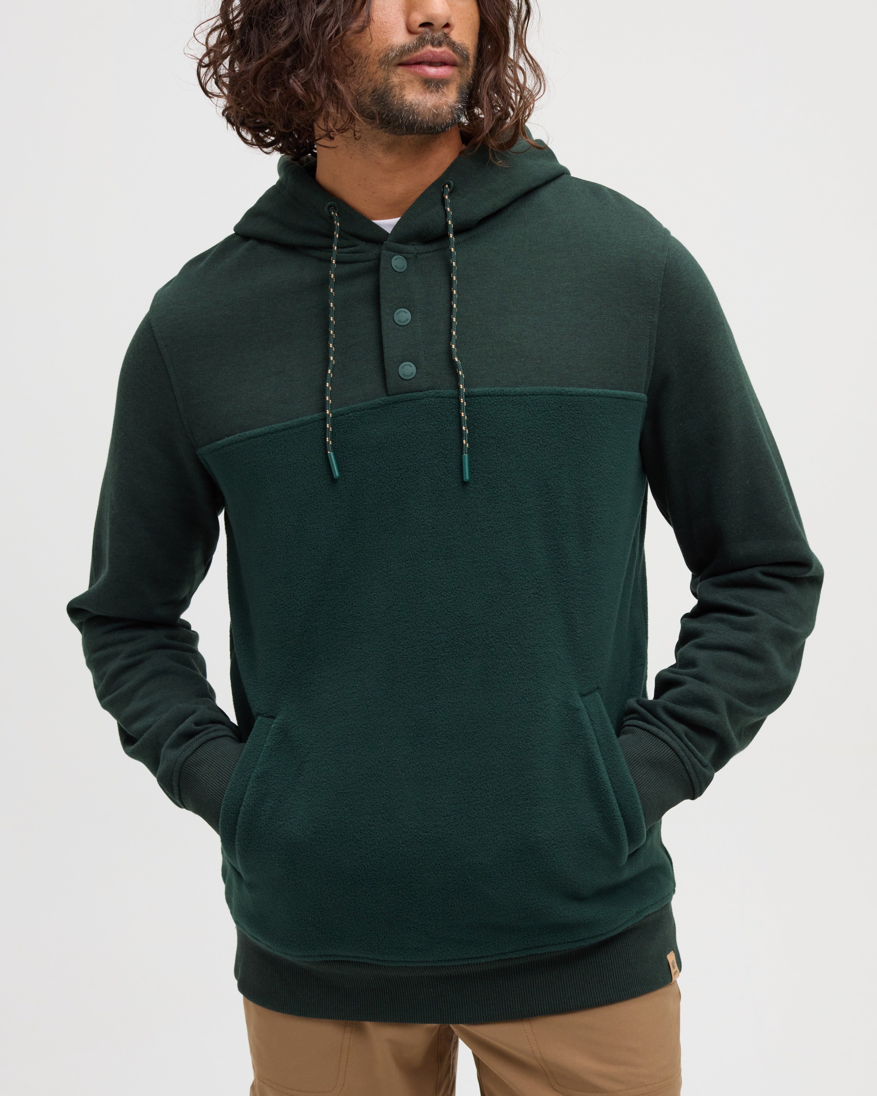 Tentree Men's Carson Hoodie - Dark Forest Green Dark Forest Green
