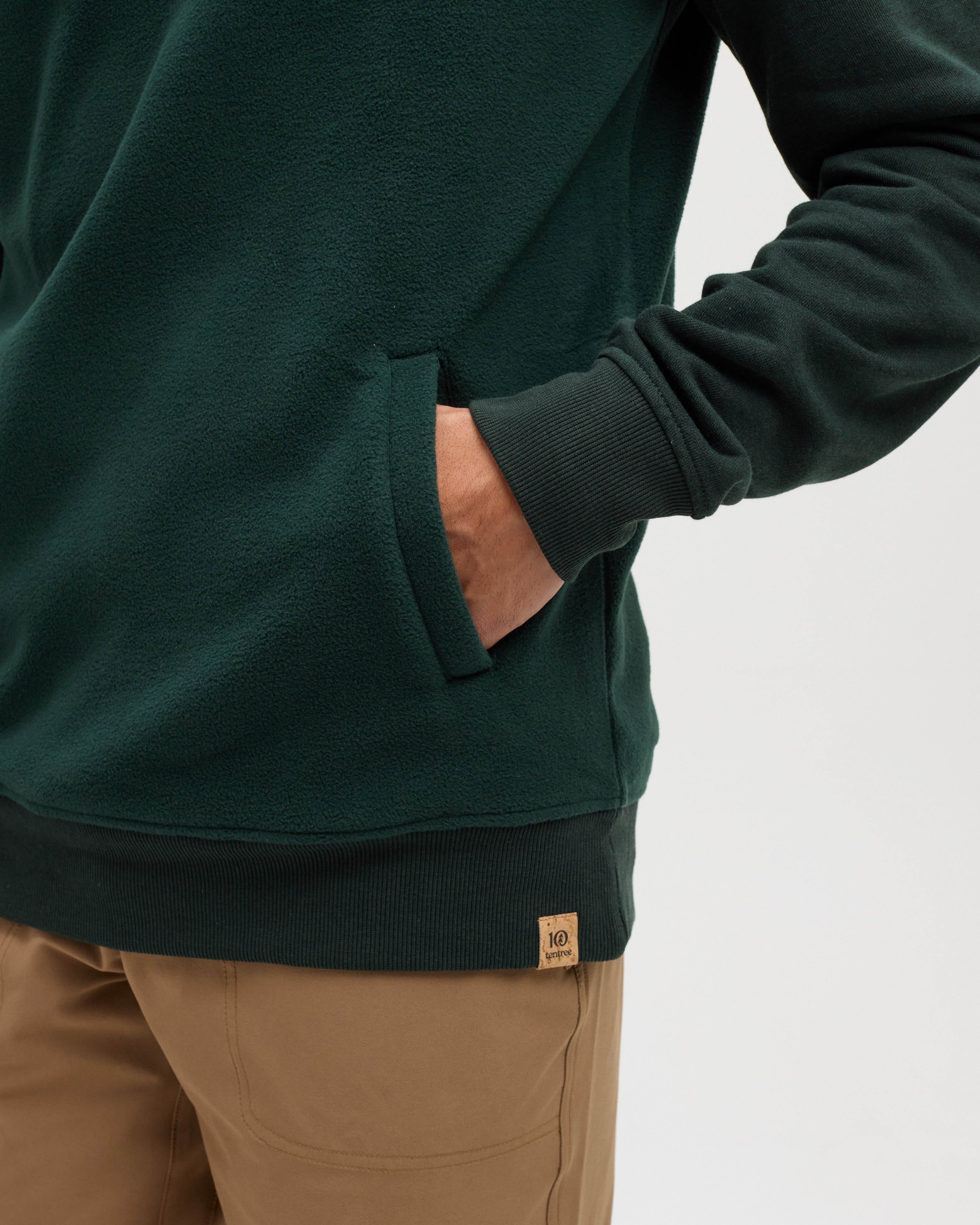 Tentree Men's Carson Hoodie - Dark Forest Green Dark Forest Green