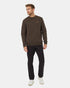 Tentree Men's Quilted Classic Crew - Black Olive Green