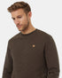Tentree Men's Quilted Classic Crew - Black Olive Green