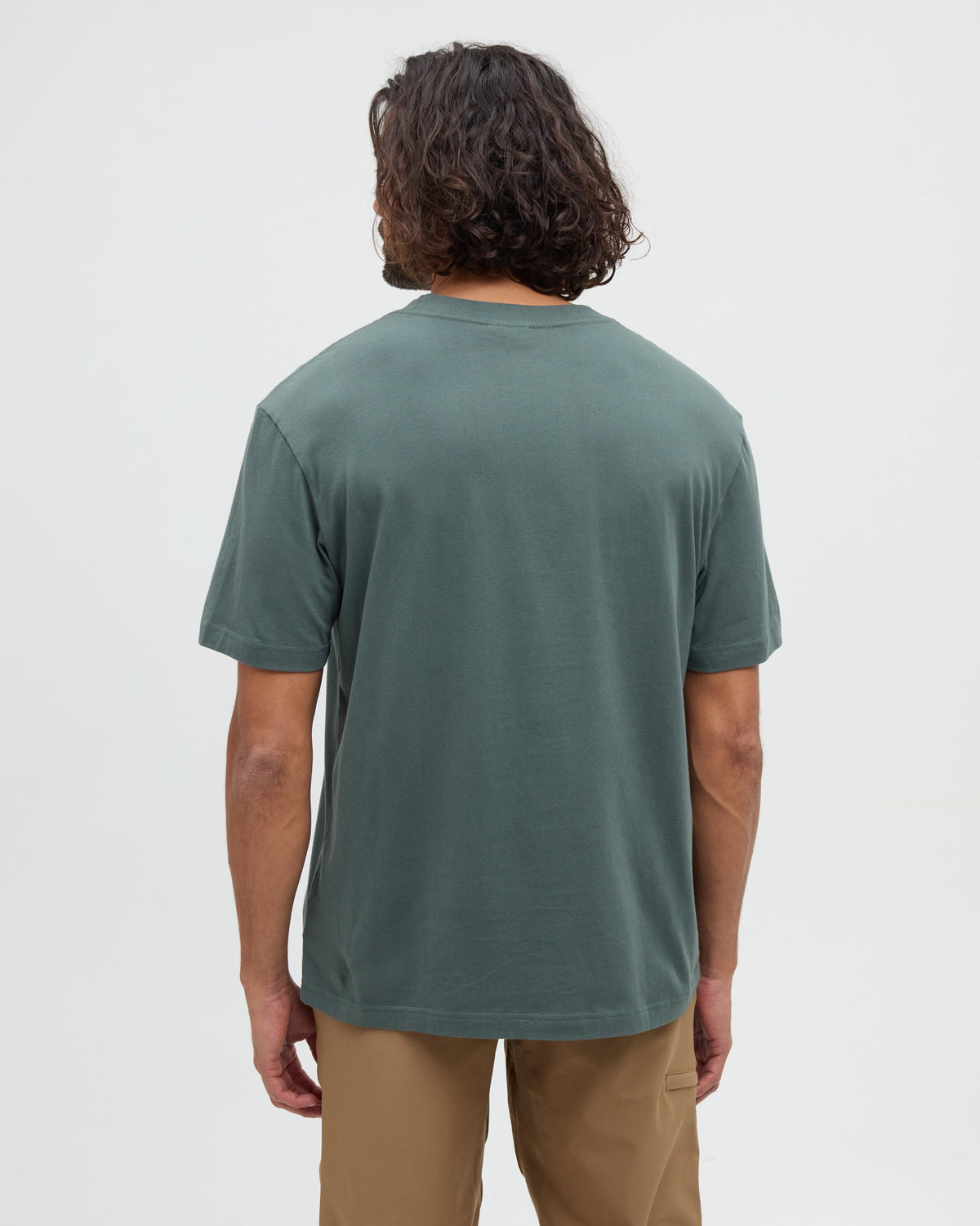 Tentree Men's Parks Landscape Relaxed T-Shirt - Pine Green Meteorite Black