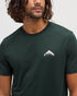 Tentree Men's Think Outside T-Shirt - Dark Forest Green Vintage White