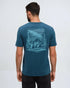 Tentree Men's Summit Sight T-Shirt - Pacific Teal Alpine Blue