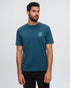 Tentree Men's Summit Sight T-Shirt - Pacific Teal Alpine Blue
