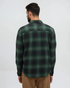 Tentree Men's Forest Flannel Shirt - Dark Forest Green Storm Plaid