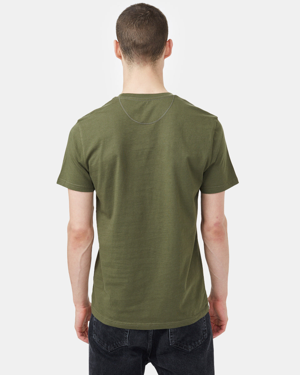 Tentree Summer Guitar T-Shirt - Olive Night Green