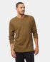 Tentree Men's TreeWaffle Henley Longsleeve - Uniform Green