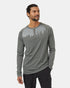 Tentree Men's TreeBlend Baker Henley Longsleeve - Mineral Heather White