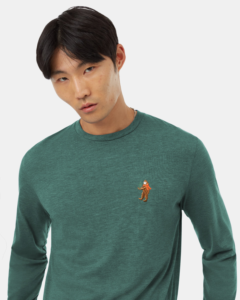 Tentree Men's Sasquatch Longsleeve - Hunter Green Heather