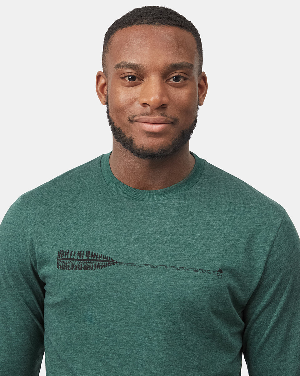 Tentree Men's Cove Longsleeve - Hunter Green Heather