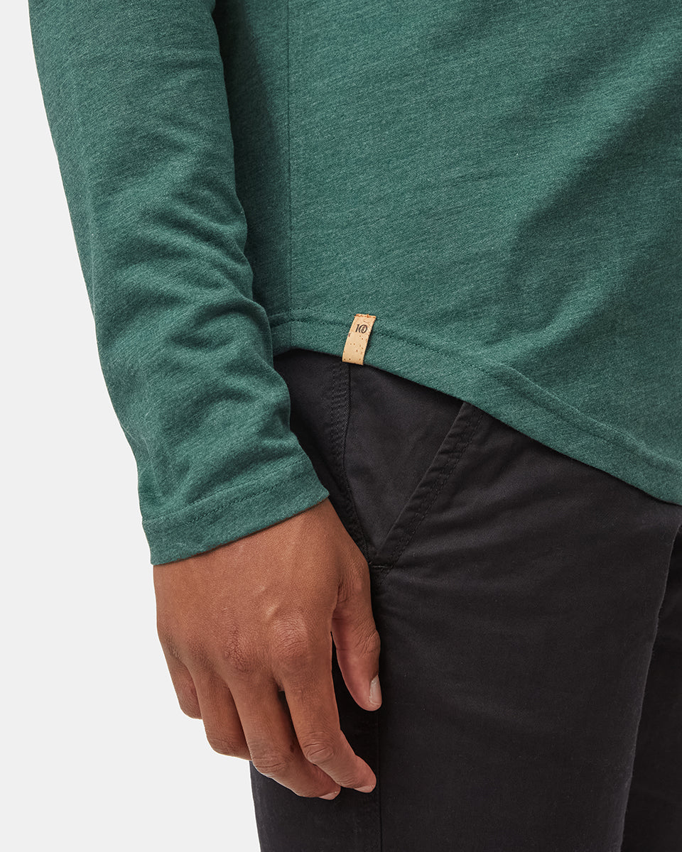 Tentree Men's Cove Longsleeve - Hunter Green Heather
