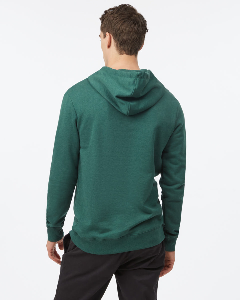 Tentree Men's Cabin Crest Hoodie - Hunter Green