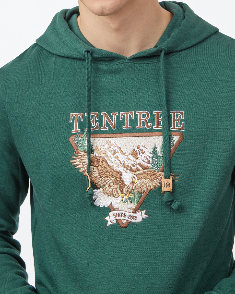 Tentree Men's Cabin Crest Hoodie - Hunter Green