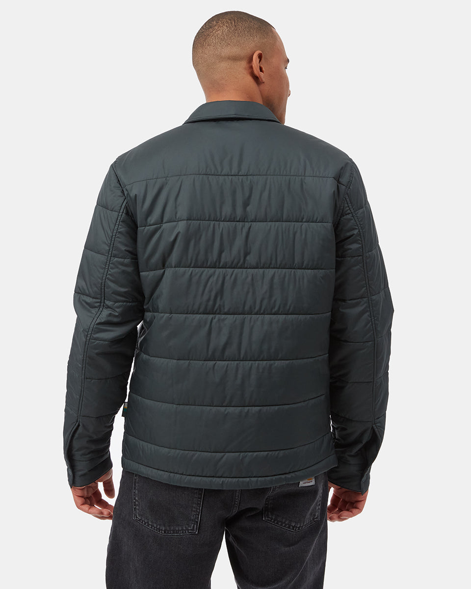 Tentree Men's Cloud Shell Shirt Jacket - Forest River Green