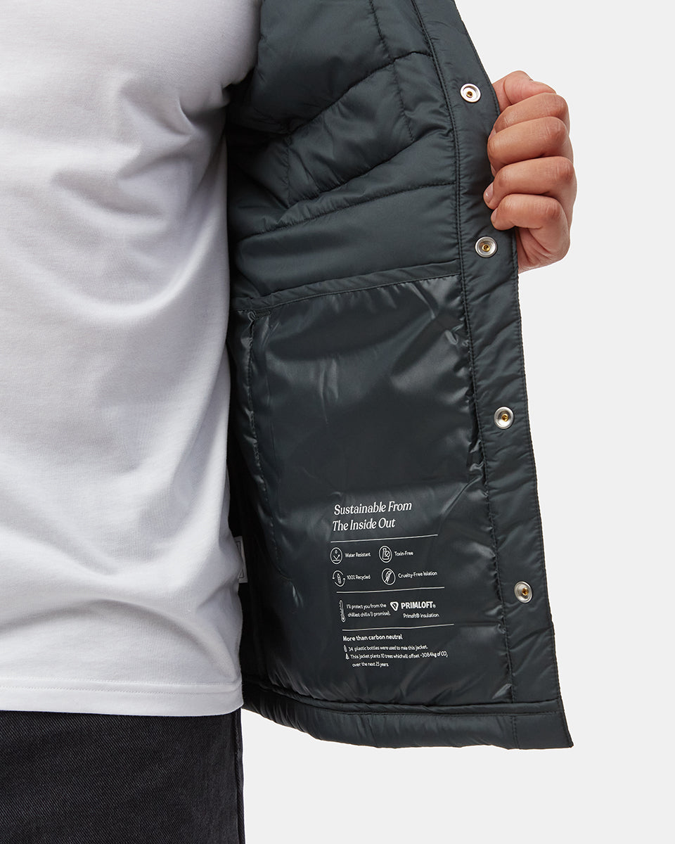 Tentree Men's Cloud Shell Shirt Jacket - Forest River Green