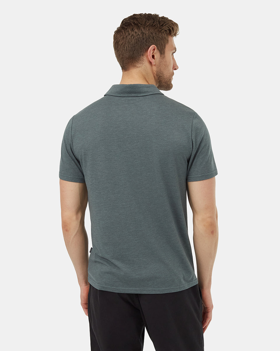 Tentree Men's Astir Polo - Light Urban Green Heather