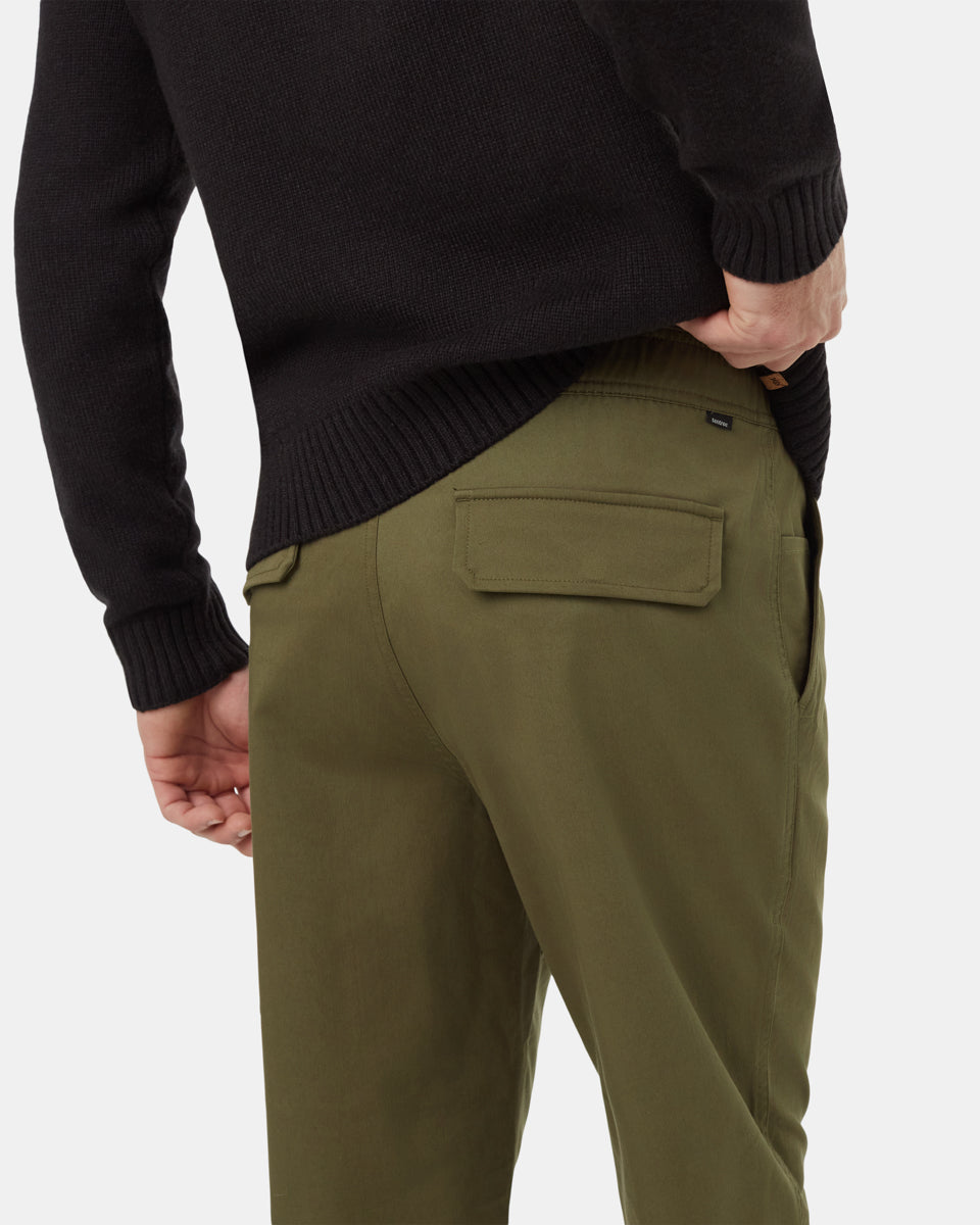 Tentree Men's TechBlend Classic Jogger - Olive Night Green