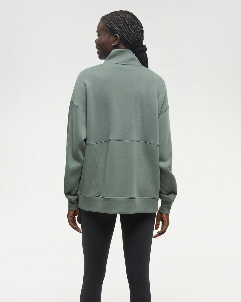 Tentree Women's Finlayson 1/4 Zip - Agave Green