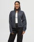 Tentree Women's Quilted Full Zip - Forest River Green Heather