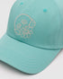 Tentree Daisy Embroidery Peak Hat - Turquoise Sky White Oak