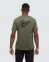 Tentree Men's Mountain Pass T-Shirt - Deep Olive Meteorite Black