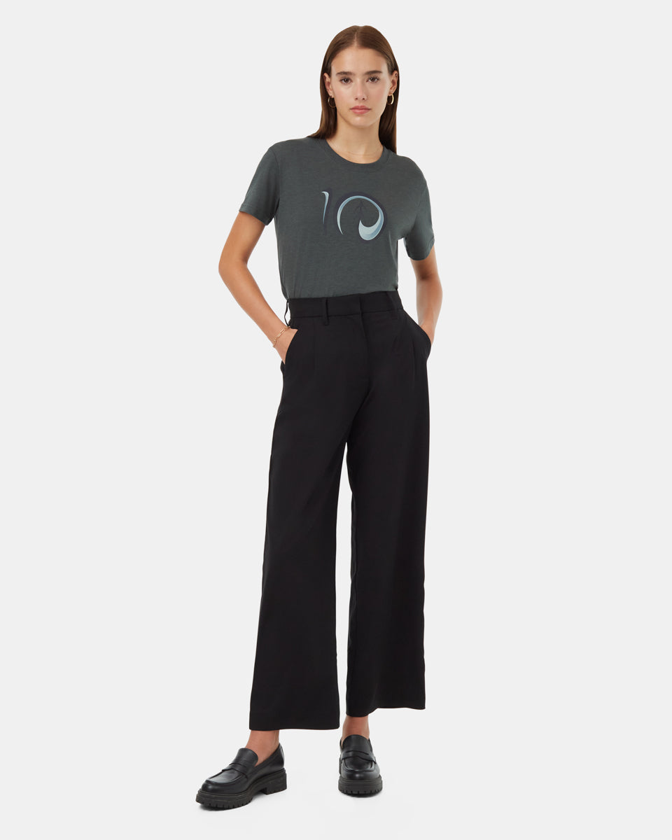Tentree Women's Artist Series Logo T-Shirt - Urban Green Slate