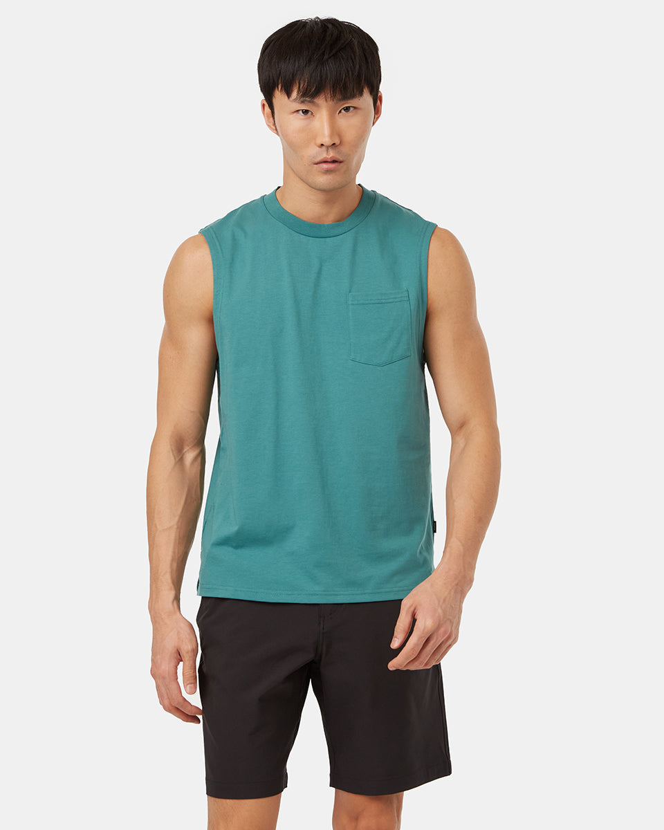 Tentree Men's SeaBlend Tank - North Sea