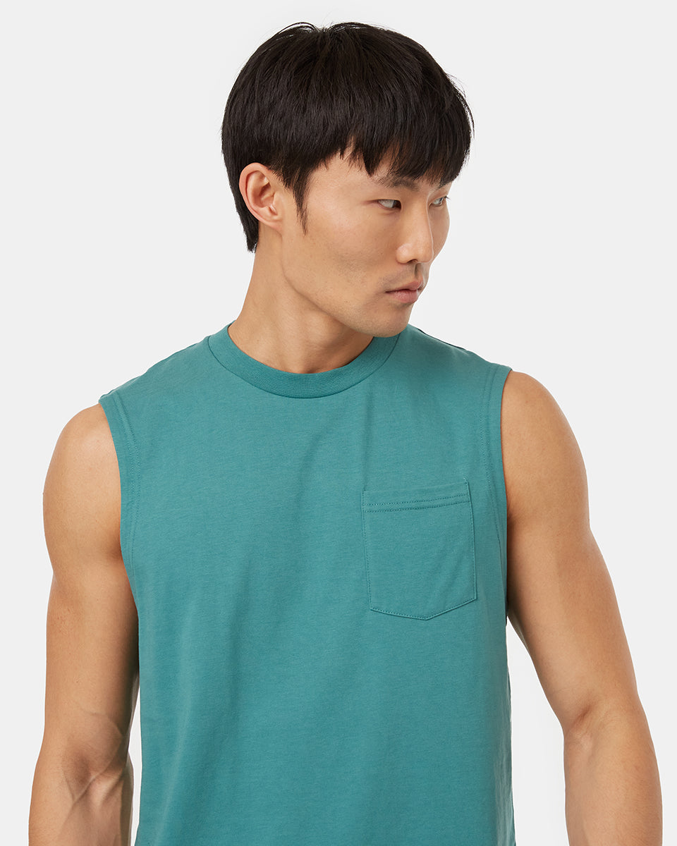 Tentree Men's SeaBlend Tank - North Sea