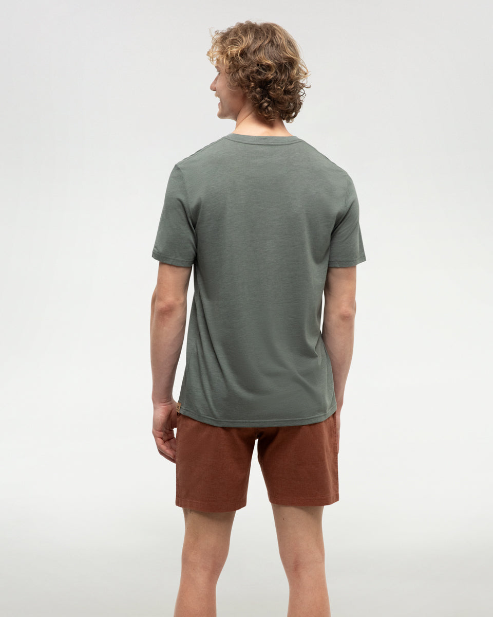 Tentree Men's Sasquatch T-Shirt - Agave Green Heather Lawnmower