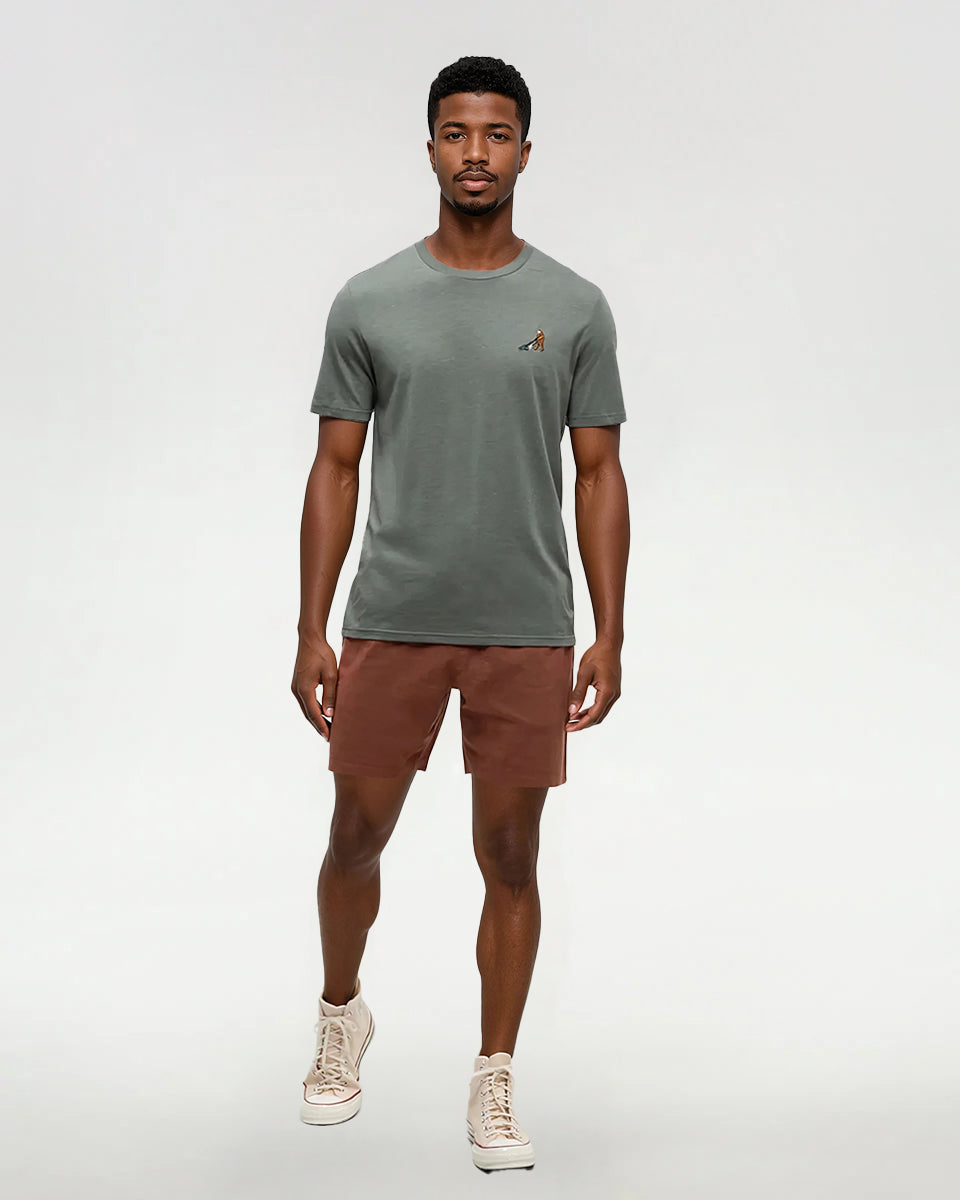 Tentree Men's Sasquatch T-Shirt - Agave Green Heather Lawnmower