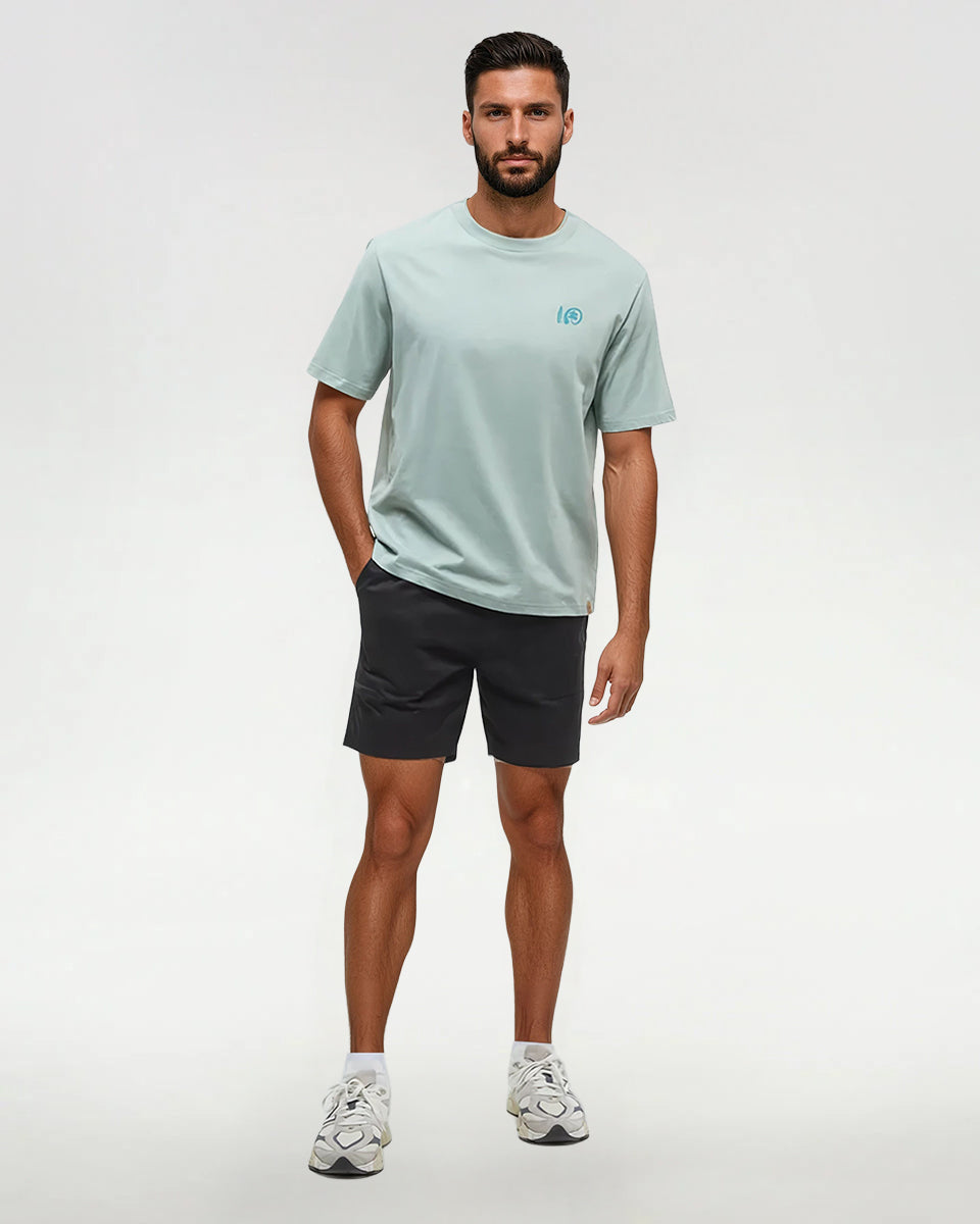 Tentree Men's Seaforestation Relaxed T-Shirt - Oasis Sea Blue