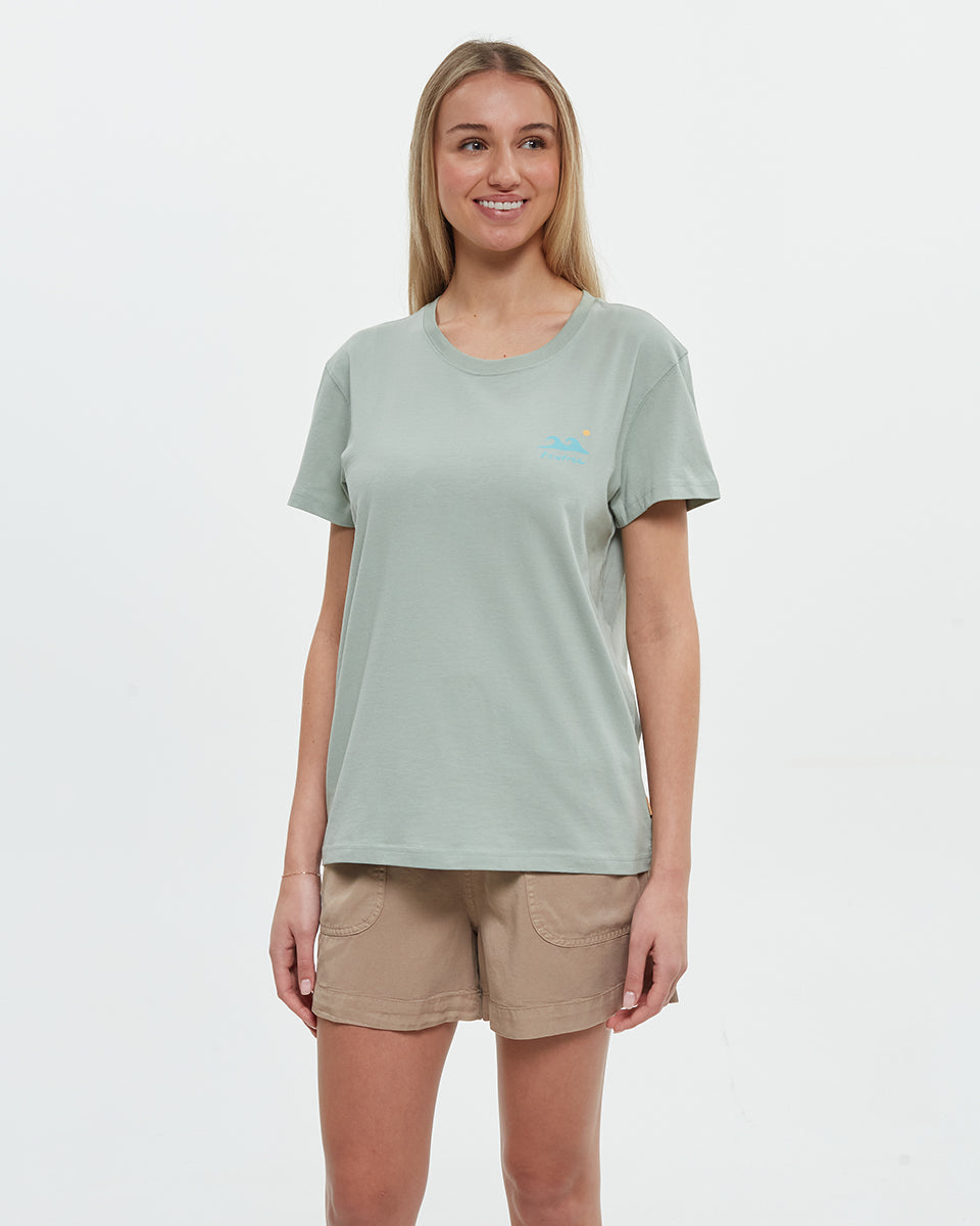 Tentree Women's Seaforestation T-Shirt - Oasis Sea Blue