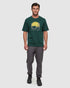 Tentree Men's Regenerative Boreal Bison T-Shirt - Forest Pine Amber Brown